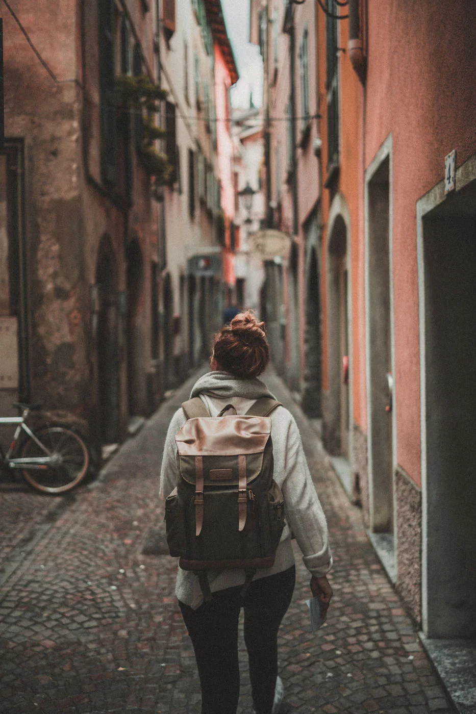 Wandering a narrow street with no particular route in mind